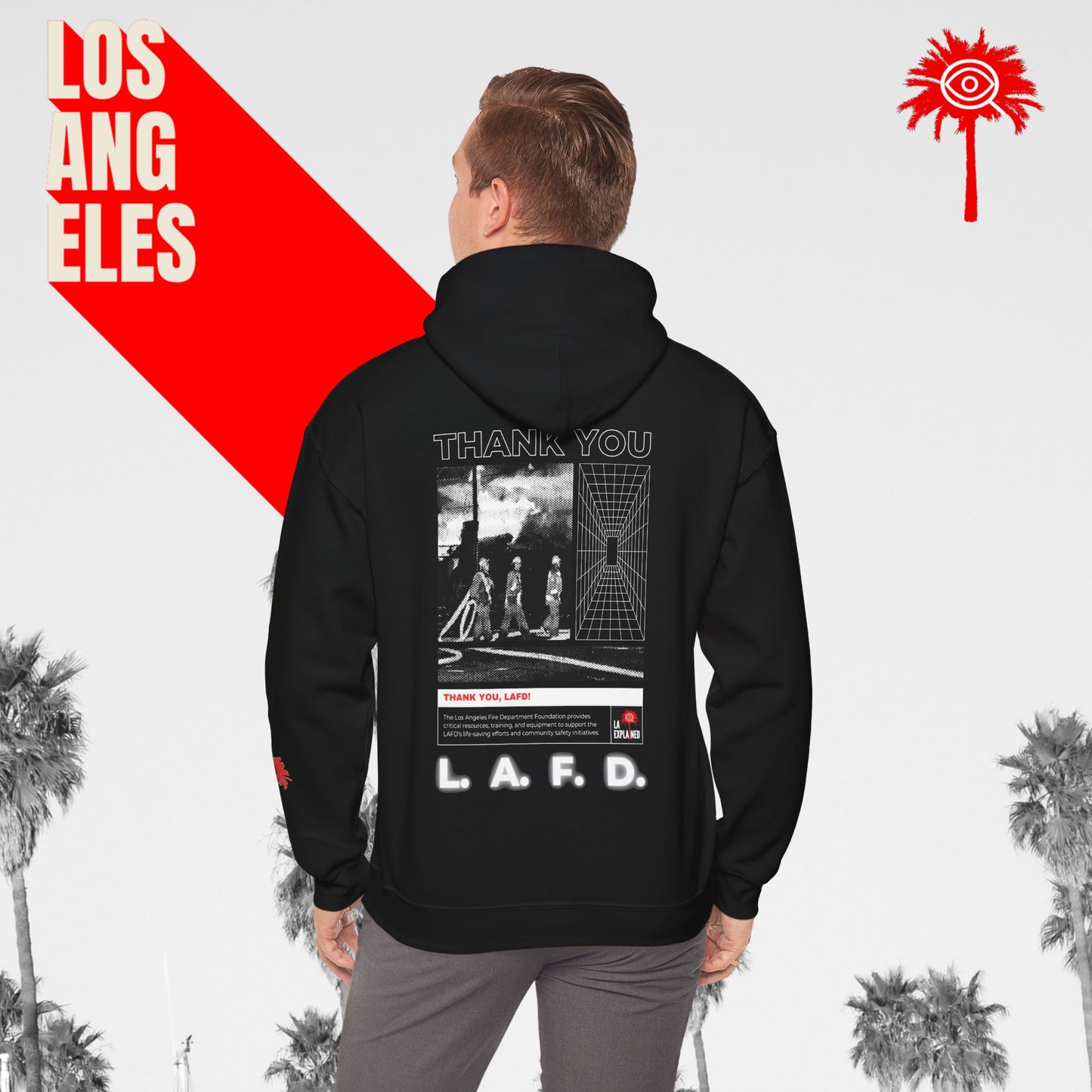 Black L.A.F.D. Fundraiser Hoodie