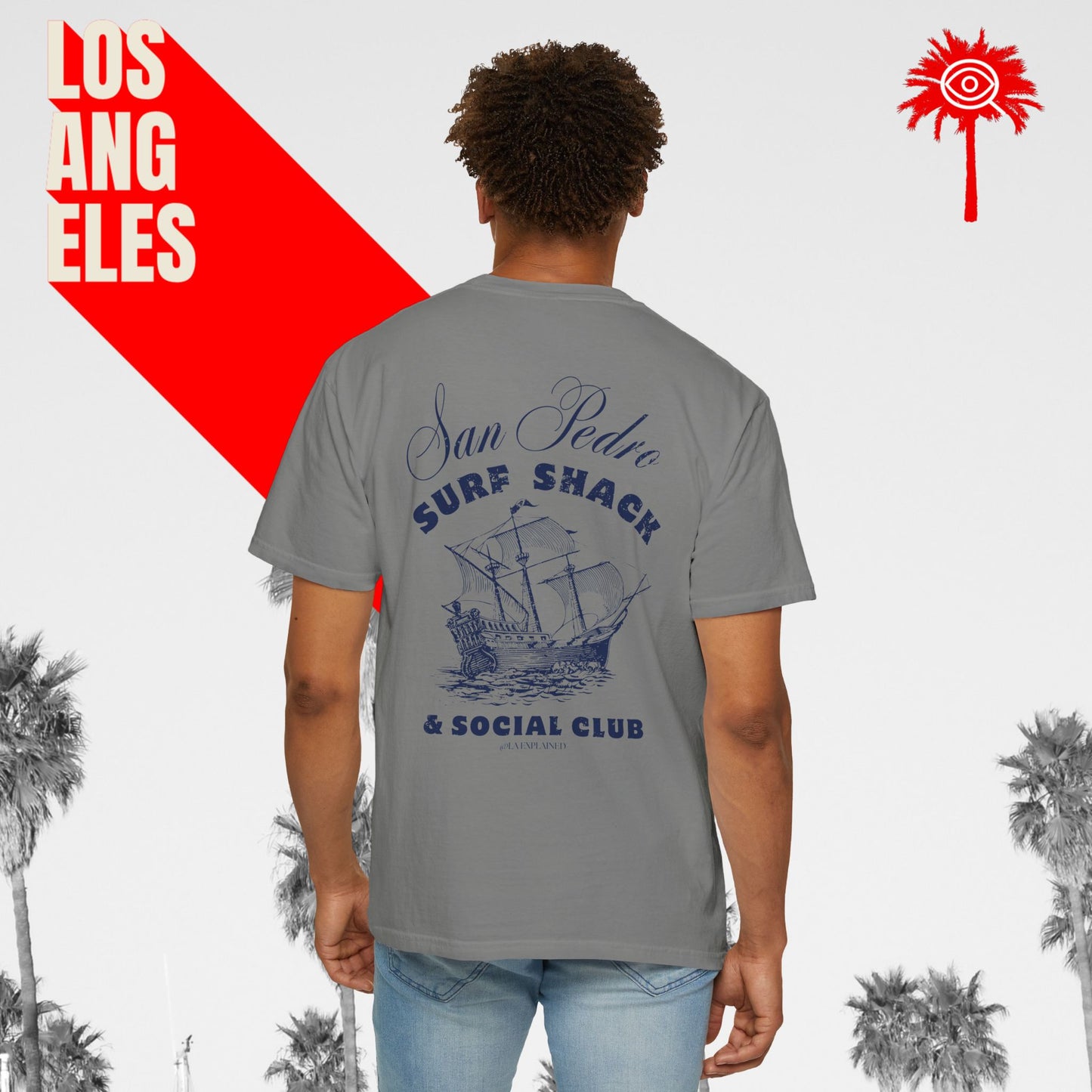 San Pedro Surf Shack & Social Club Tee
