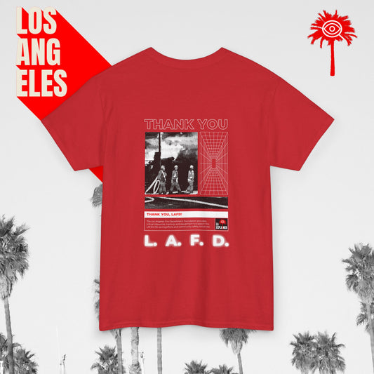 Red "THANK YOU L.A.F.D" Fundraiser Tee