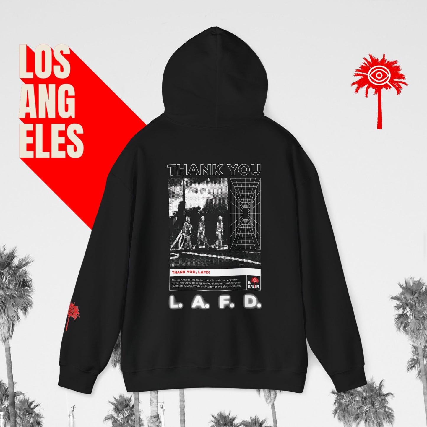 Black L.A.F.D. Fundraiser Hoodie